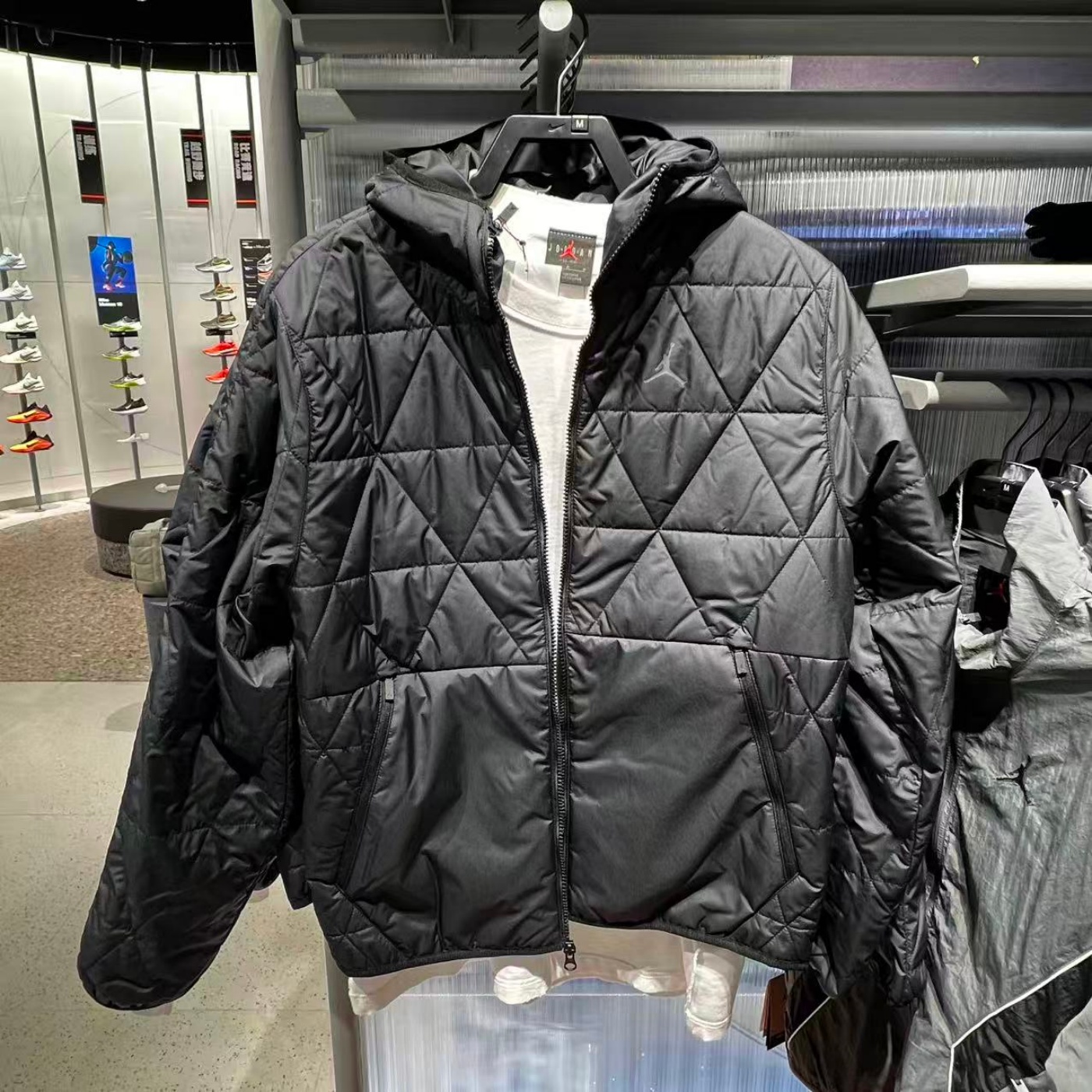 NIKE耐克Jordan男子25冬季保暖外套轻薄防泼水篮球夹克FZ3163-010