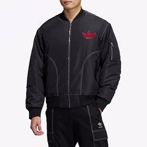 正品Adidas/阿迪达斯三叶草新款男子运动双面穿休闲服棉服HY7276