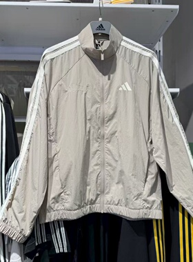Adidas阿迪达斯外套男25春秋新款运动立领休闲梭织宽松夹克KC2835