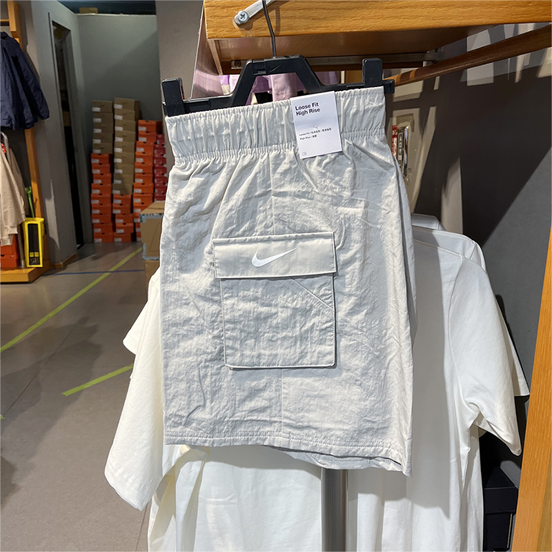 正品Nike/耐克女子梭织工装跑步健身宽松休闲运动短裤DM6248-012