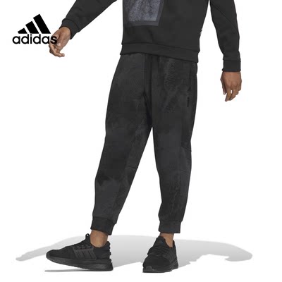 正品Adidas/阿迪达斯男百搭休闲运动加绒束脚长裤 IP4944 IP4945