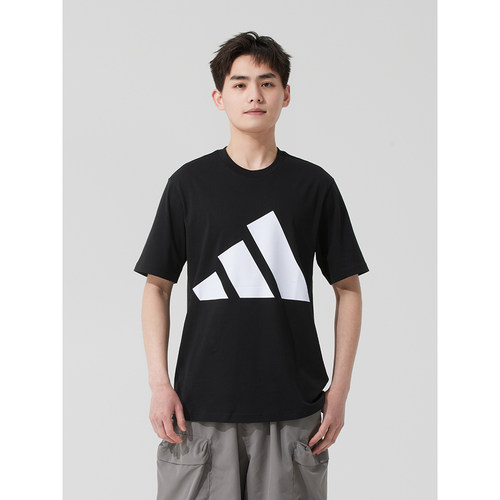 Adidas阿迪达斯短袖男夏季新款透气跑步健身运动休闲T恤JE8945
