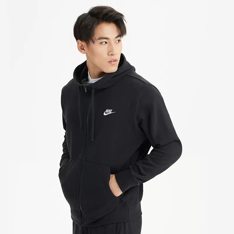 正品Nike/耐克百搭简约男子秋款连帽运动休闲夹克外套 BV2649-010