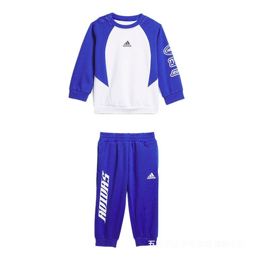 Adidas/阿迪达斯2024年夏婴童运动两件长袖套装JC6880/JC6881