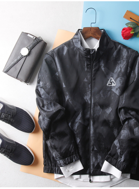 海系列HL35064男款春季薄夹克外套迷彩立领时尚休闲青年干练