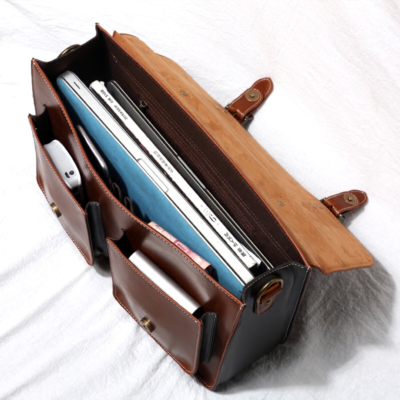 11.6/12/13.3/14 inch Laptop Bag portable briefcase female mens business retro postman bag