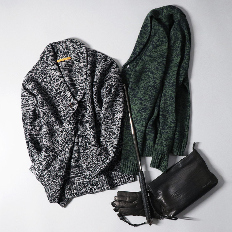 CANKUYZ男装2019春季羊毛混纺翻领开衫毛衣外套男羊毛衫针织衫潮|msdalam kategori Pakaian Lelaki, baju sejuk/sweater - dari Buy2taobao.com untuk memberikan perkhidmatan ejen Taobao profesional membeli