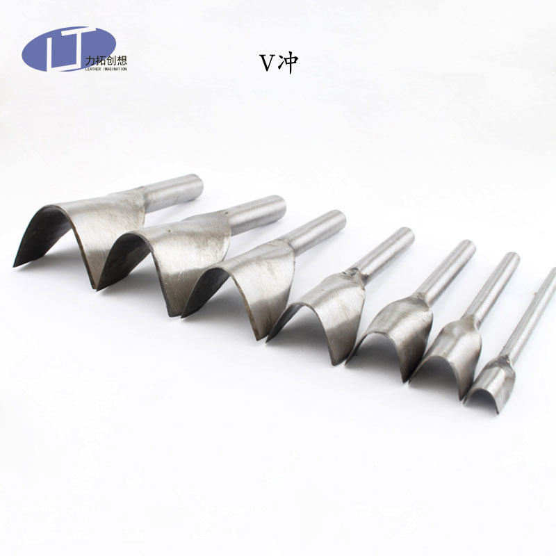 V字斩 V冲 皮带尾冲 表带尾斩 角斩 酒精染料植鞣皮革DIY工具