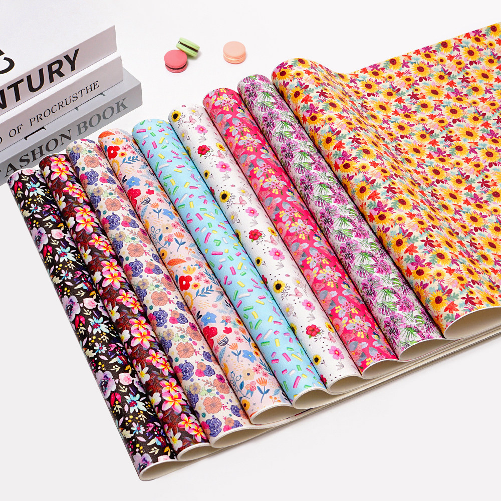 2023新款荔枝纹皮革 定制印刷合成pvc人造皮革k398 30cmx136cm