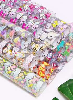 新款PVC皮革 定制卡通印刷透明皮革 30cm*120cm