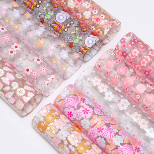 120cm 新款 30cm 定制卡通印刷透明皮革 J2896 PVC材料