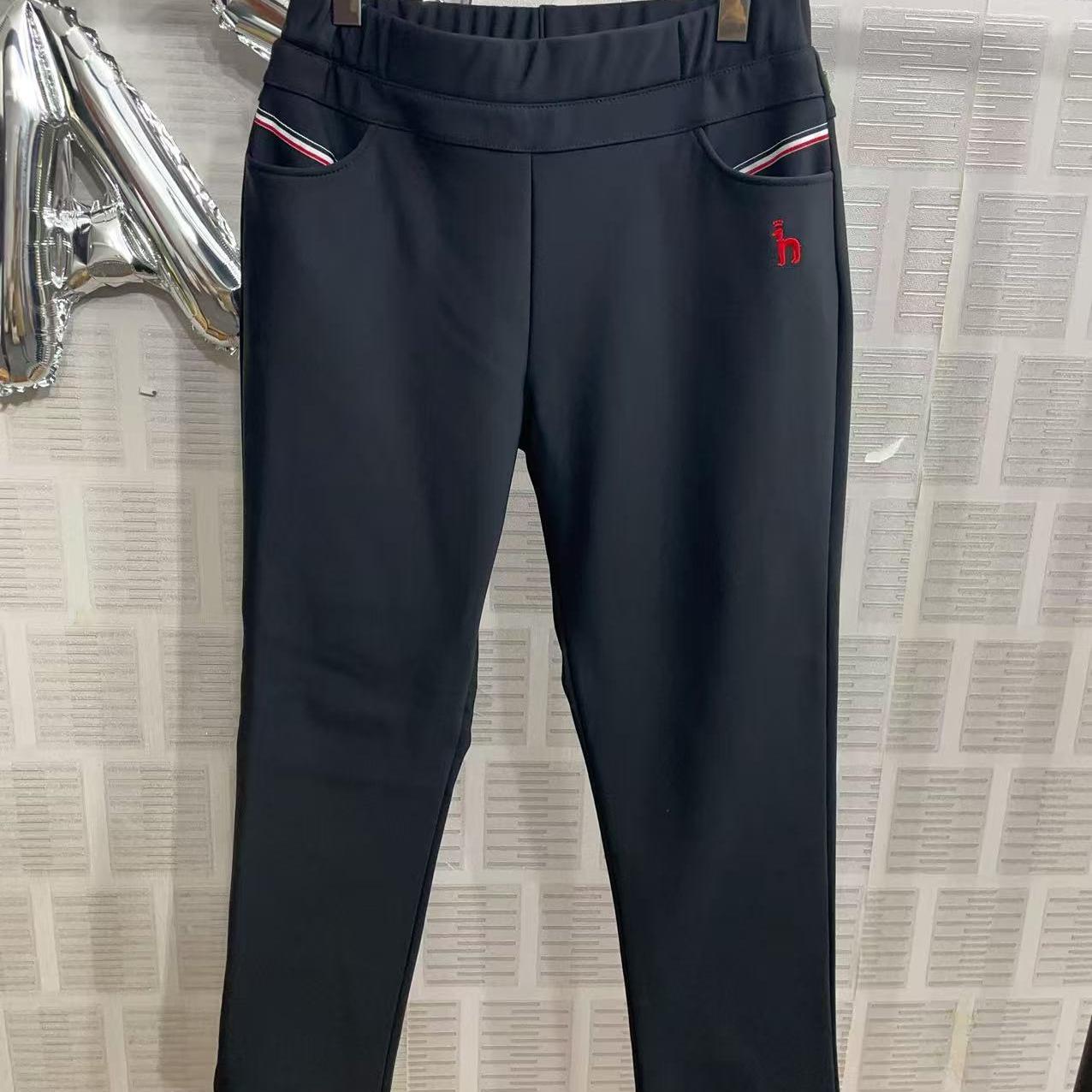 韩国女冬季加绒正装裤妈妈裤西裤