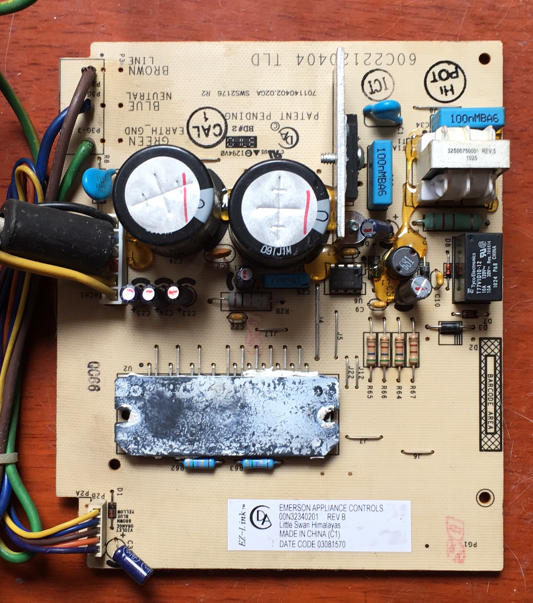 小天鹅洗衣机 TG100-1100ESD(S) 变频电机驱动板 60C22120404配件