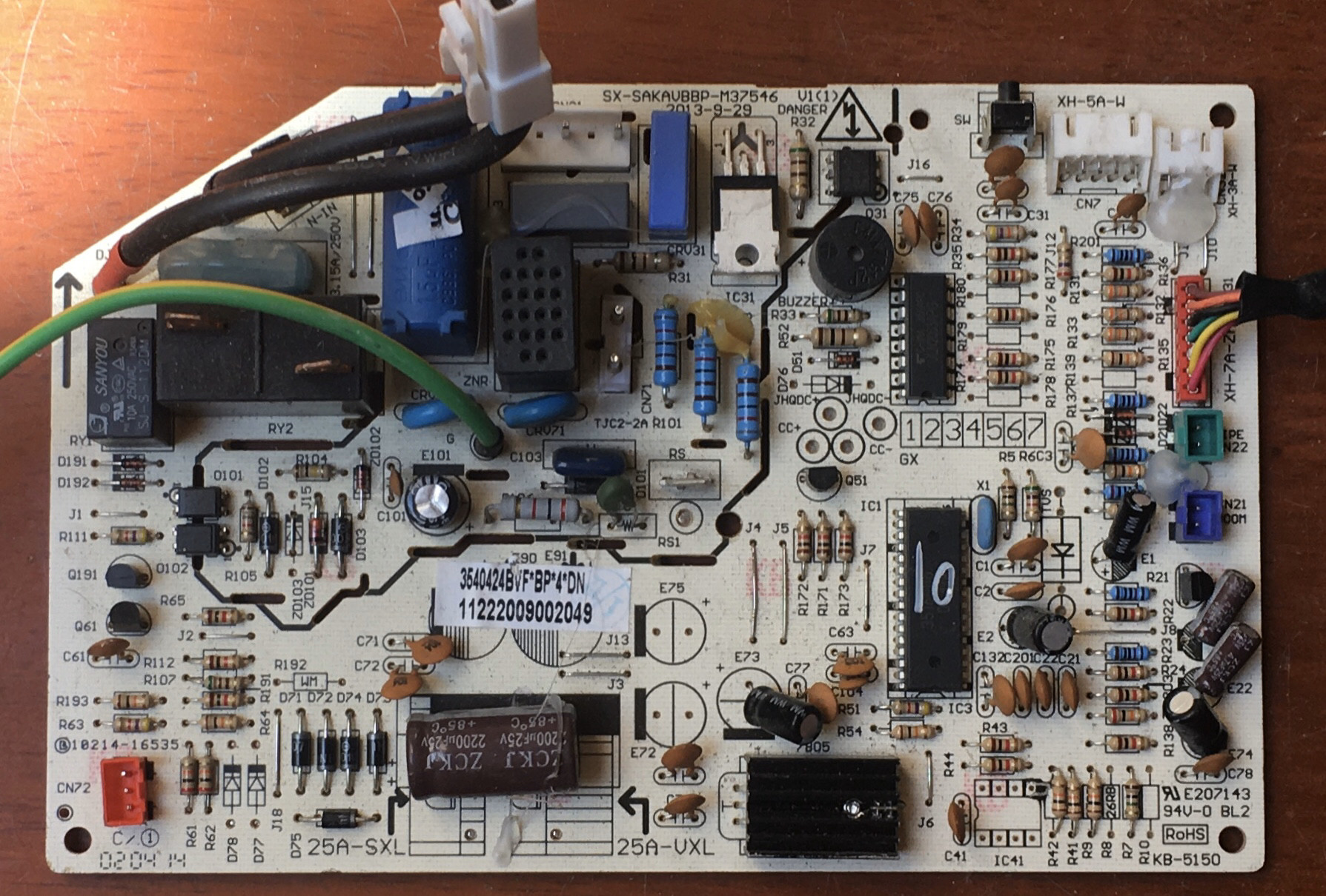 奥克斯变频空调kfr-35gw/bpf02c 3线路板sx-sakavbbp-m37546主板