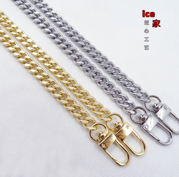 高档9MM银色/金色全铜包链 纯铜包链包带包链条链子 女包包链条