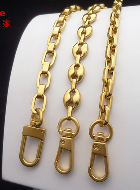 特色金属包链条单买包带子 鎏金色亚光链子 当季流行色低调系复古