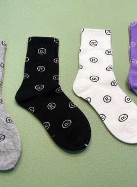 女款秋冬新款潮流字母加厚纯棉