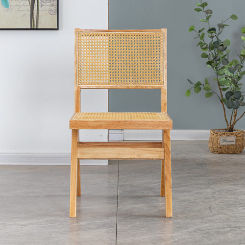 北欧简约休闲直角编藤椅设计师昌