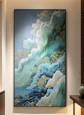 现代简约新中式客厅装饰画沙发背景墙挂画玄关挂画餐厅卧室画
