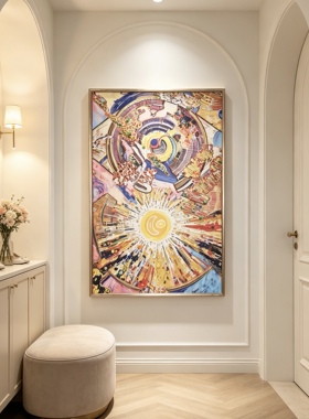 现代简约客厅装饰画沙发背景墙挂画玄关挂画餐厅卧室画丑抽象艺术