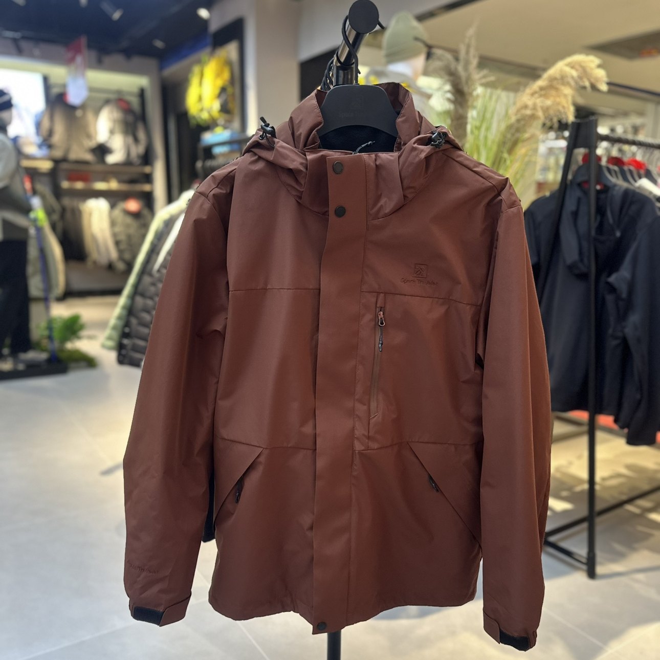 太空旅行者户外风男士连帽外套多口袋防风三合一夹克休闲运动上衣