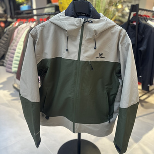 太空旅行者户外运动风防水夹克男连帽拼色羽绒服防风保暖外套男