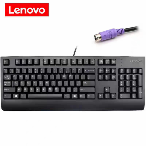 联想全新正品 圆孔有线PS/2键盘 KB-1701台式机键盘包邮