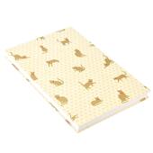 日本美浓和纸御朱印帐 金色可爱小猫咪封面 盖章本集章册页笔记本