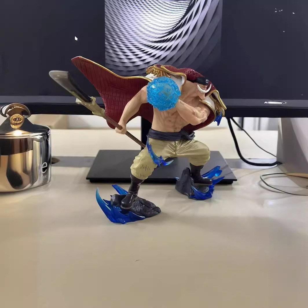 动漫 海贼王 LX 白胡子 战斗姿态 雕像场景 模型盒装手办生日礼物