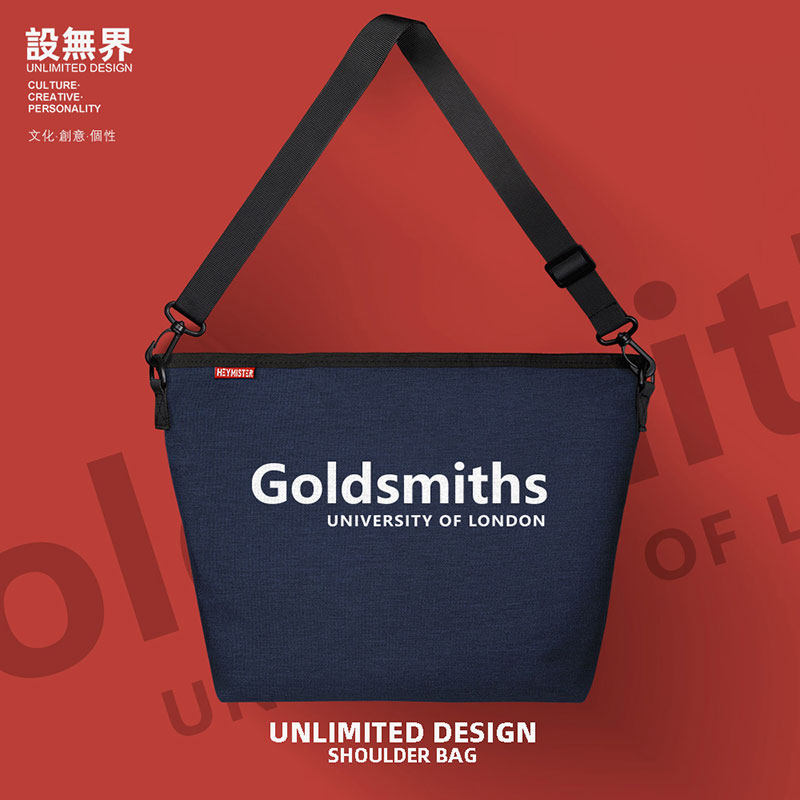 英国伦敦大学金匠学院单肩包小挎包防水情侣男女包斜挎包设 无界