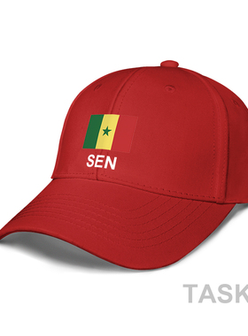 塞内加尔Senegal足球队棒球太阳帽鸭舌帽男女防晒休闲帽子设 无界