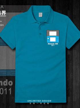 任天堂Nintendo 3DS 2011游戏纪念翻领POLO衫短袖T恤男女设 无界