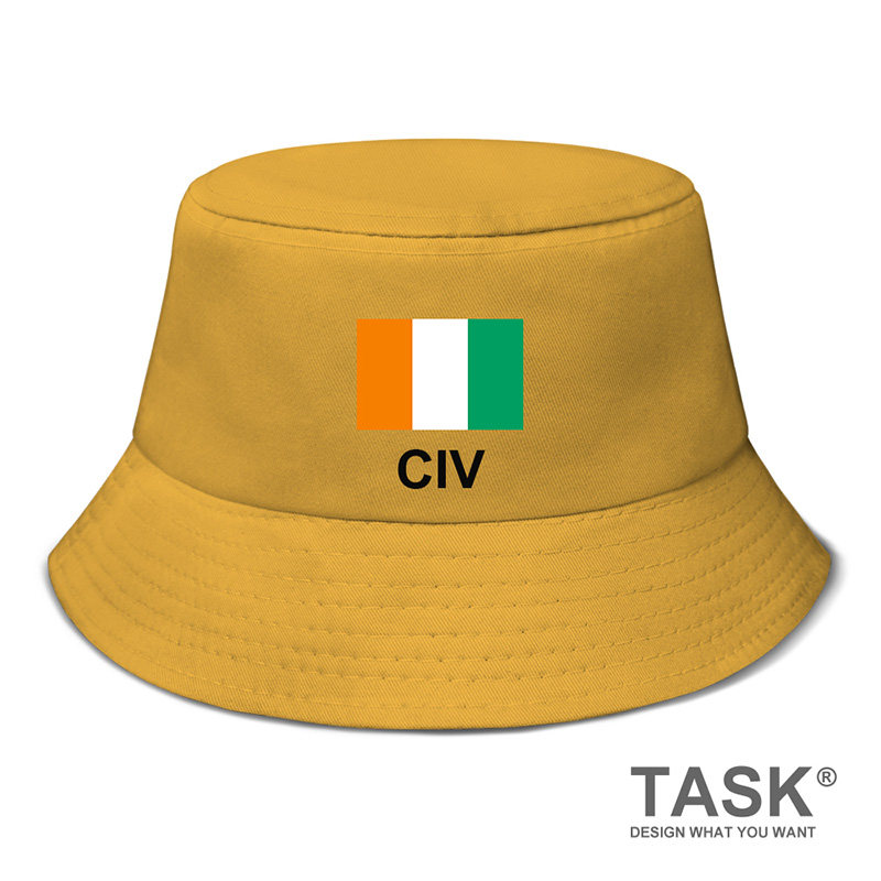 科特迪瓦ivory coast国家款渔夫帽遮阳帽男女防晒休闲帽子设 无界