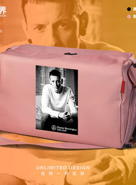 林肯公园LINKIN PARK贝宁顿封面健身包男女单肩户外运动包设 无界