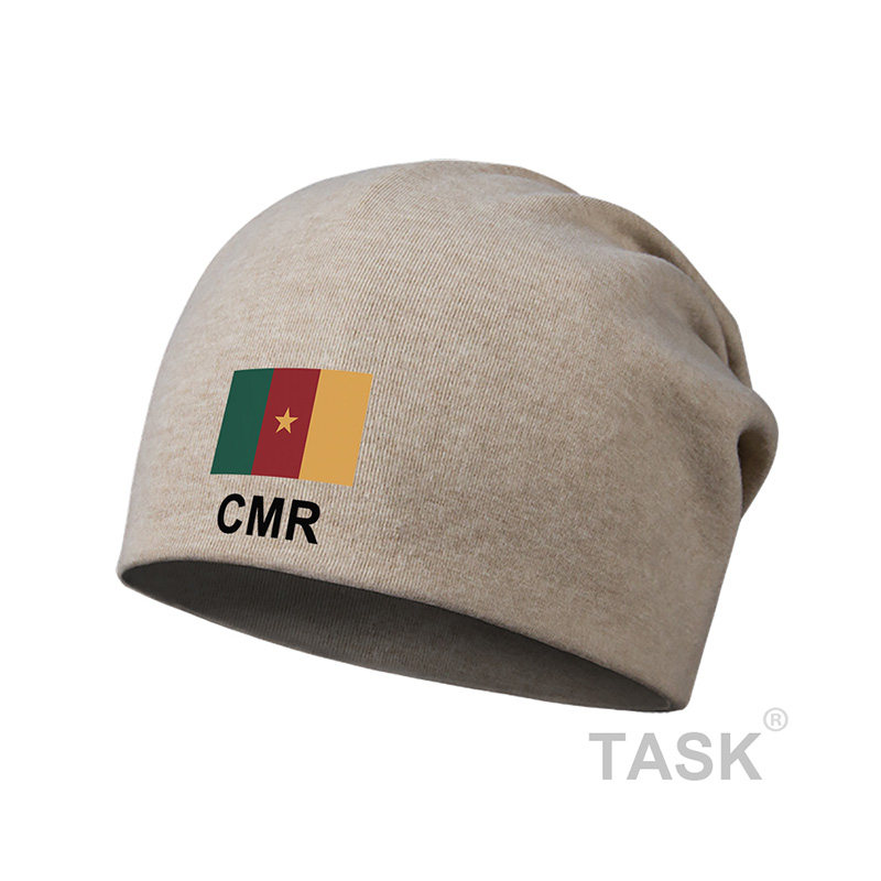 喀麦隆cameroon户外套头帽针织男女堆堆帽包头巾跑步帽子设 无界
