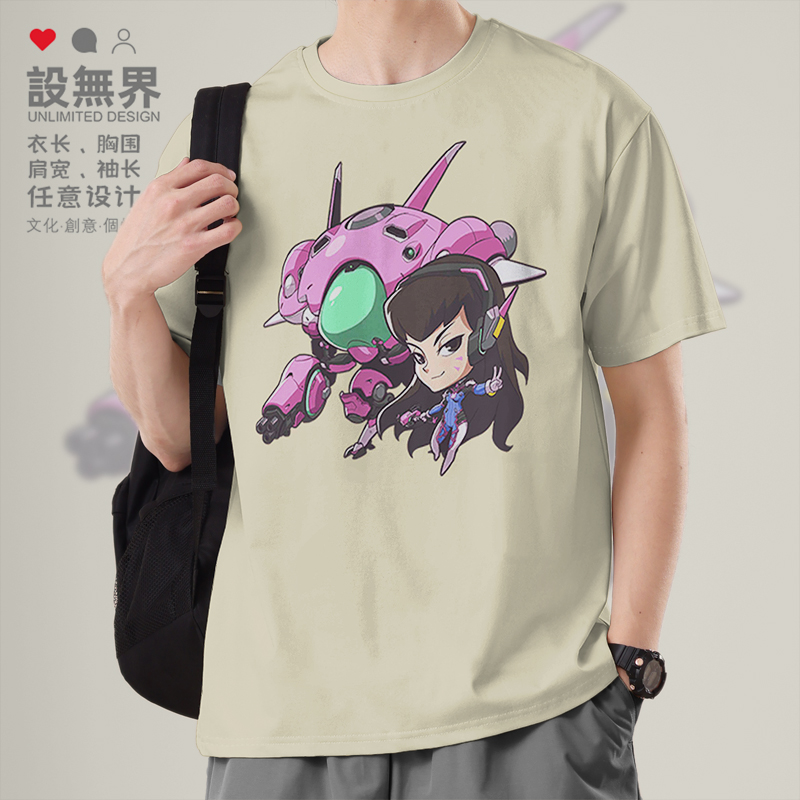 守望先锋宋哈娜DVa陆军特别机T恤