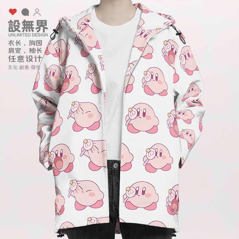 chic星之卡比棒棒糖卡通萌物夹克棉服男女秋棉衣外套0015设 无界