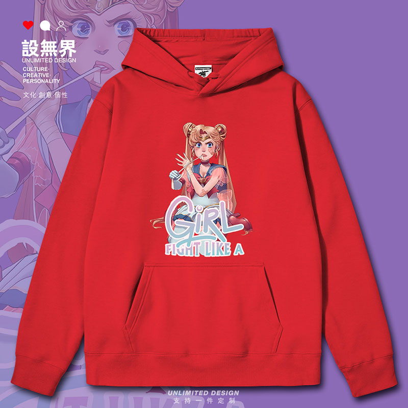 水手月亮美少女战士月野连帽卫衣