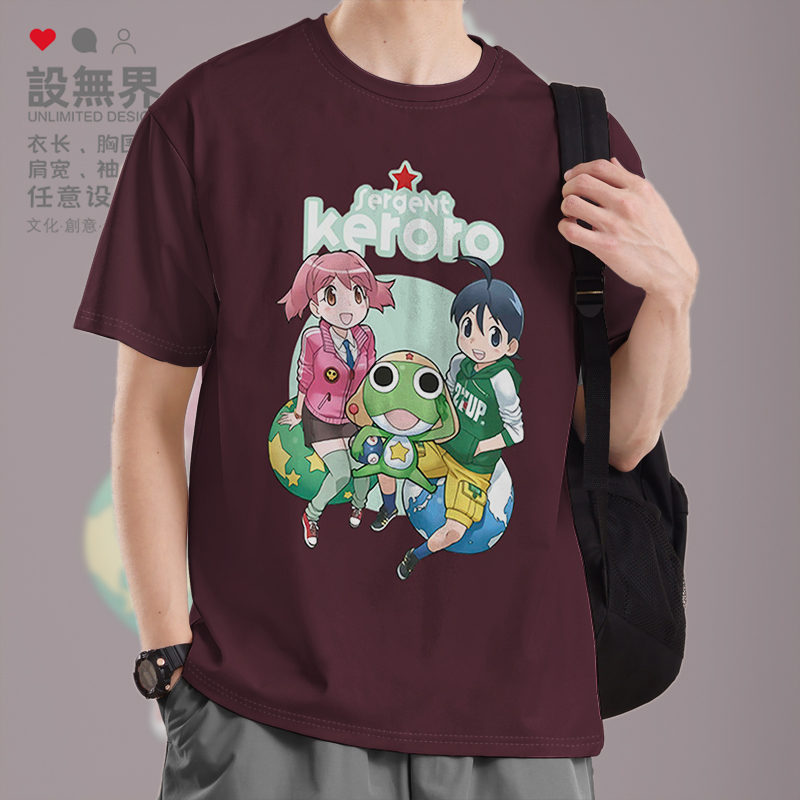 军曹Keroro夏美冬树海报短袖T恤