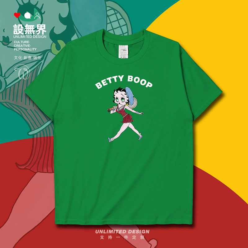 贝蒂娃娃性感动漫卡通纯短袖T恤