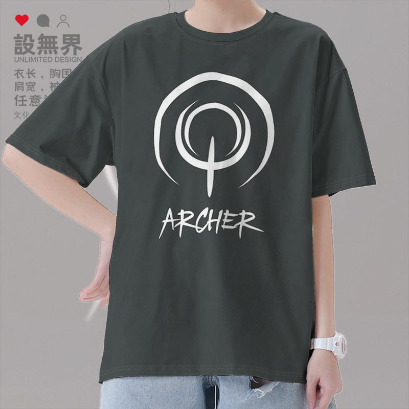动漫Fate/zero印记Archer吉尔伽美什短袖T恤男女衣服夏装设 无界