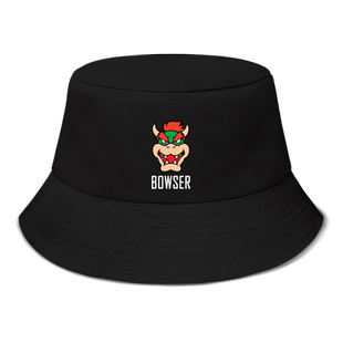任天堂游戏马里奥库巴帽子男女渔夫帽太阳帽钓鱼防晒帽夏设 无界