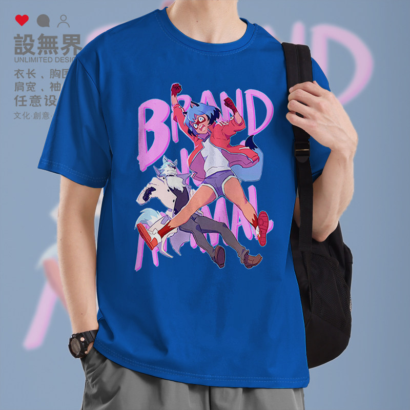 经典动漫动物新世代朋克插画影森满体恤短袖T恤男女上衣夏设 无界