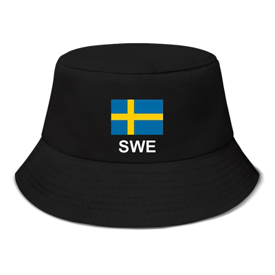 瑞典王国Sweden国家渔夫帽足球帽子钓鱼帽男女防晒遮阳帽设 无界