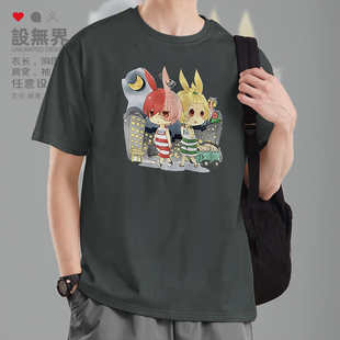 监狱逃亡兔Usavich日系简约纯棉短袖T恤男女个性上衣0007设 无界