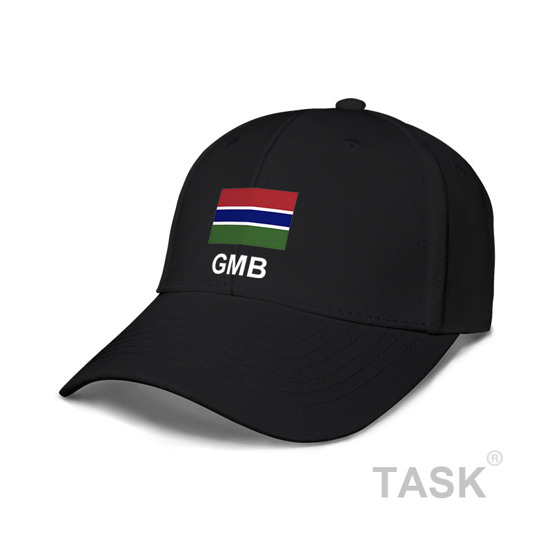 冈比亚gambia国家太阳帽鸭舌帽男女防晒棒球帽运动钓鱼帽设 无界