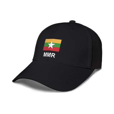 缅甸Myanmar国家鸭舌帽男女新款防晒棒球帽太阳帽钓鱼帽夏设 无界