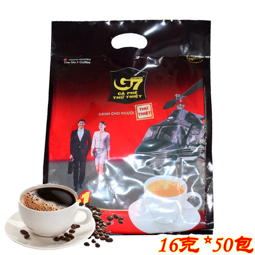 促销正品包邮越南g7咖啡 越南中原G7三合一速溶咖啡16g50包 800克 - 封面
