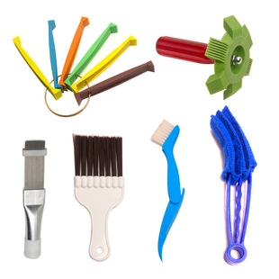 空调翅片梳冷凝器不锈钢刷外机梳理蒸发器散热器清洗修复工具梳子