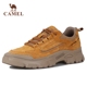 复古休闲鞋 秋季 骆驼男鞋 工装 新款 圆头男潮鞋 低帮皮鞋 户外徒步鞋 鞋